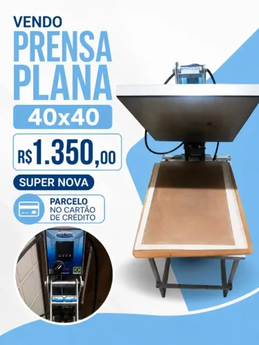 Prensa plana de sublimação