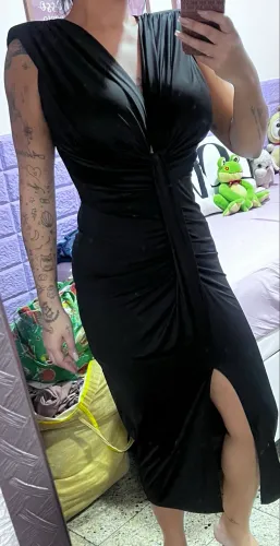 Vestido midi para festa