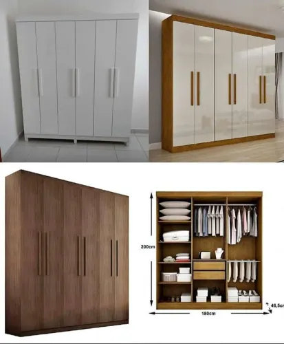 Guarda roupa casal 100% MDF Espanha novo a pronta entrega