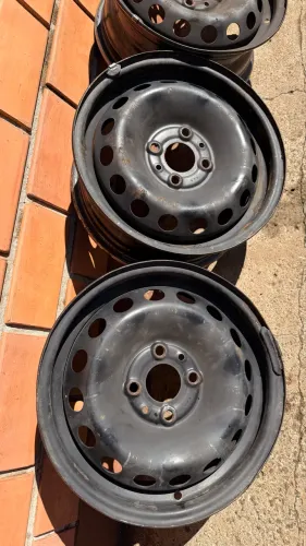 Jogo de Rodas Aro 14 Fiat Original + Calotas - Palio, Uno, Siena