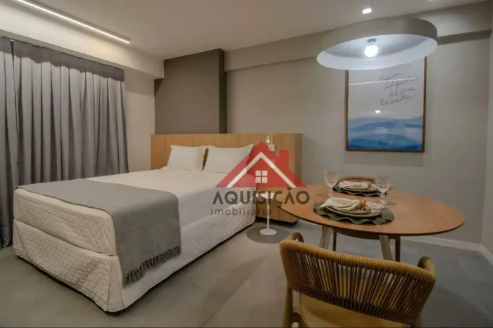 Apartamento MOBILIADO com 1 dormitório para alugar, 33 m² por R$ 2.850,00/mês - Centro - R