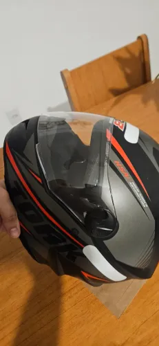 Capacete Moto Esportivo Fechado Pro Tork R8 Viseira Cristal Tamanho 62