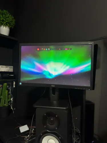 Monitor Aoc 20e1h Tela 19.5' Led 1600x900 Hd 60hz Hdmi E Vga Preto 127/220v 