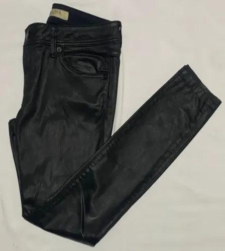 calça couro Burberry - original