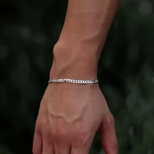 Pulseira Grumet Prata 925 3 mm