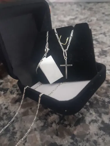 ABAIXOU PRA HOJE!!!!!! DE R$139 POR R$99 LINDA CORRENTE PRATA LEGÍTIMA PURA E NOVA