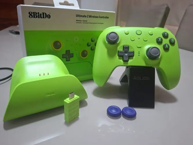 Controle 8bitdo ultimate 2 TMR + borrachinhas