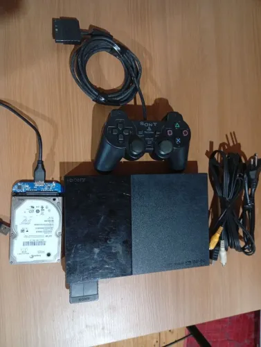 PS2 slim HD com jogos