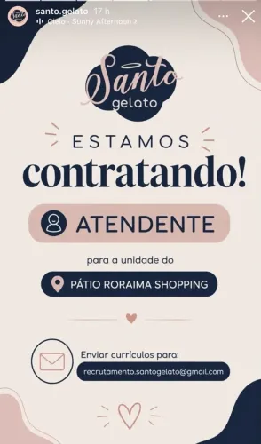 ATENDENTE- SHOPPING PÁTIO 