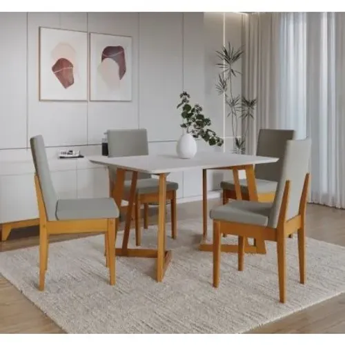 Mesa Califórnia S/Vidro c/4 cadeiras Dakota 