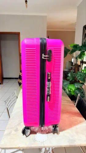 Mala de Viagem Grande Santino 30kg (24 Polegadas) Pink - Nova