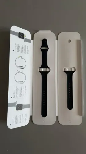 Pulseira Apple Watch Preta (Midnight) - 45mm Nova