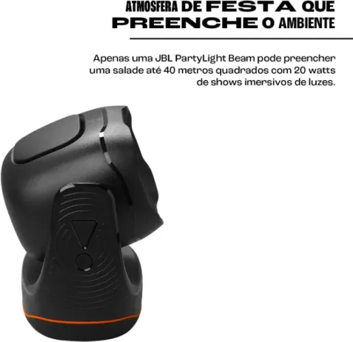 JBL, Luz para Festa Portátil, PartyLight Beam, Personalizável - Preto