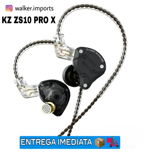 Fone KZ ZS10 PRO X Sem Microfone Alta Qualidade - Novo Caixa Lacrada