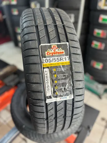 Pneu 205/55/17 Remold Crystone (instalação grátis)