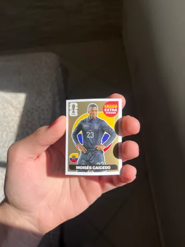 Figurinha da Copa 2026 Moises Caicedo Gold
