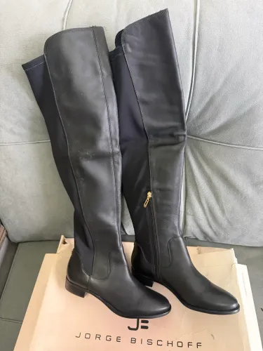 Bota Jorge Bischoff Couro Over The Knee