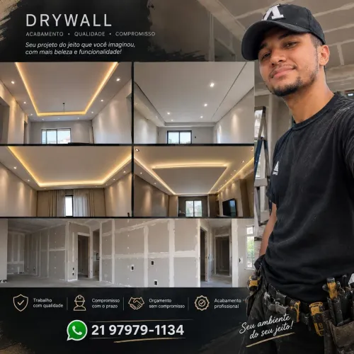 Drywall | Teto, Sanca, Parede e Rebaixamento