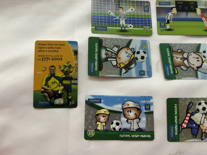 Cartões telefônicos copa 2002 lote