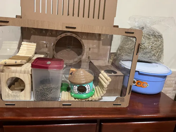 terrário de hamster completo!