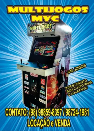 Aluguel de Fliperamas Arcades.<br>
