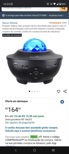 Starry projetor light