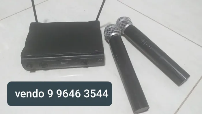 Microfone sem fio novo 