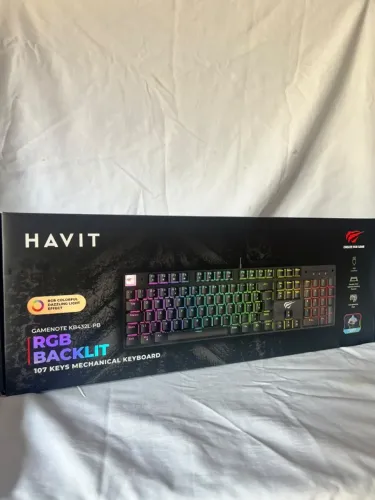 TECLADO MECANICO RGB BACKLIT 107 KEYS KB432L-PB