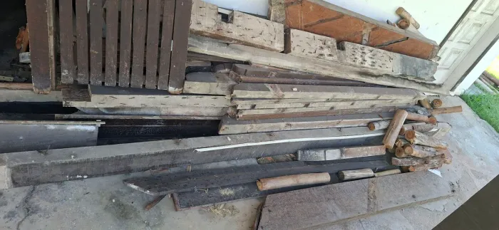 LOTE MADEIRAS MACIÇA PERNA DE 3