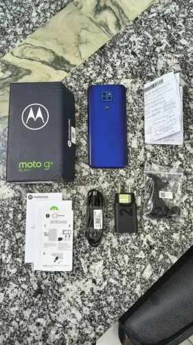 Celular Moto G9 Play 64 Gb - Azul Safira - Motorola (Usado)