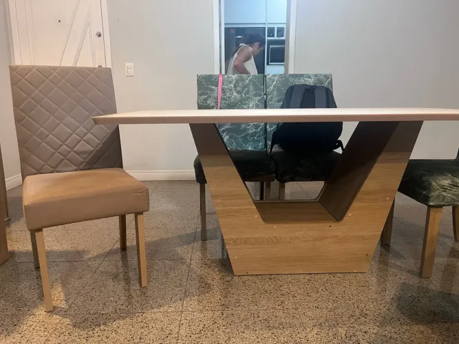 Mesa para sala de jantar 6 cadeiras
