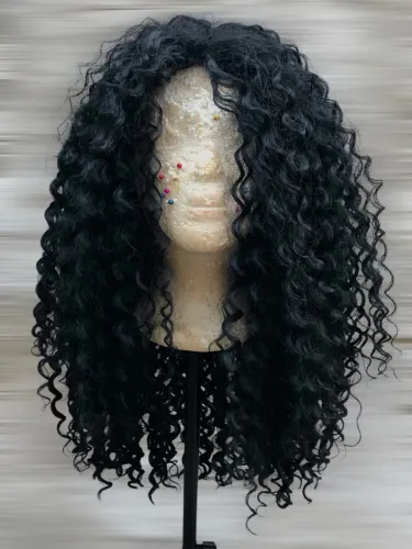 Peruca Wig orgânica ondulada valor da peruca apenas sem cap e sem tic tac TAM 60 cm