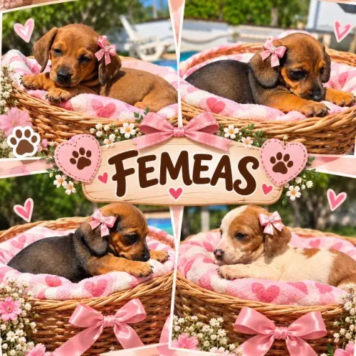 Filhote de dachshund arlequim ( conhecido como salsicha mofando).