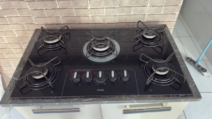 Vendo cooktop 5 bocas a gás
