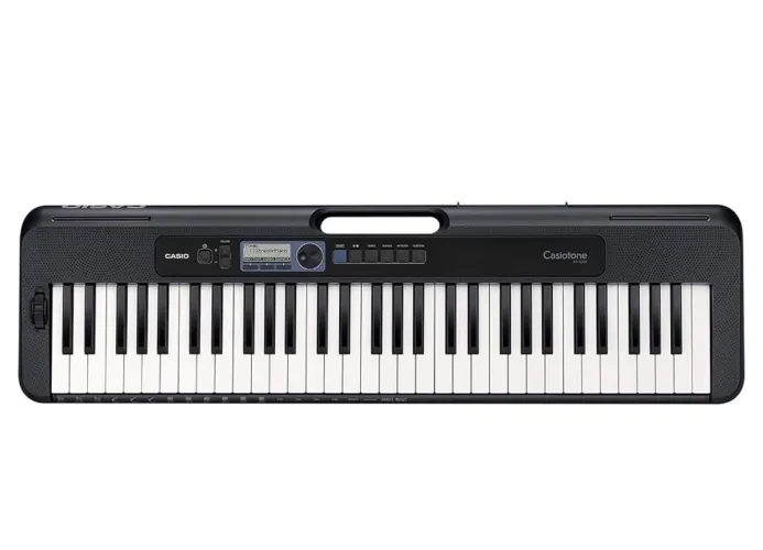 TECLADO MUSICAL CASIOTONE BÁSICO, CASIO, CT-S300C2-BR PRETO NOVO LACRADO