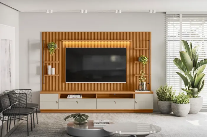 Painel Estante Modulada Contemporânea