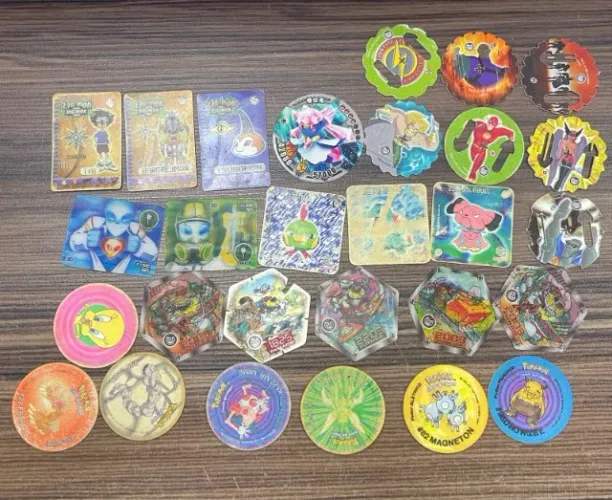 Lote com 28 tazos diversos elma chips