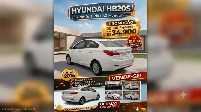 Hyundai HB20S C.plus/c.style1.0 Flex 12V Mec. 4P 2015