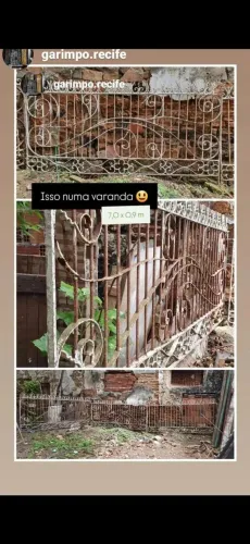 Grade varanda em ferro forjado