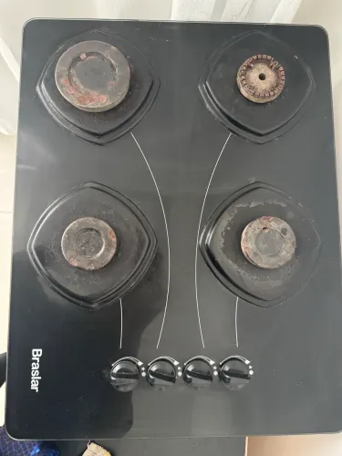 Cooktop 4 Bocas Braslar Vidro Temperado