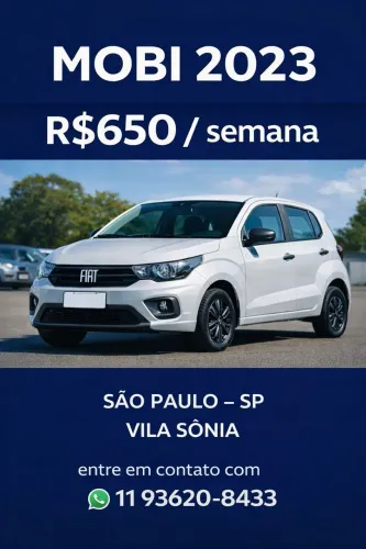 Fiat Mobi 2023 Uber-X R$ 650,00