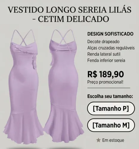 VESTIDO LILAS 