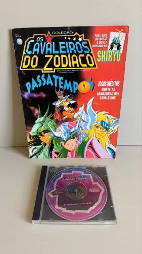 encarte cavaleiros do zodíaco com cd trilha sonora original | 1994 | coleção | campinas/sp