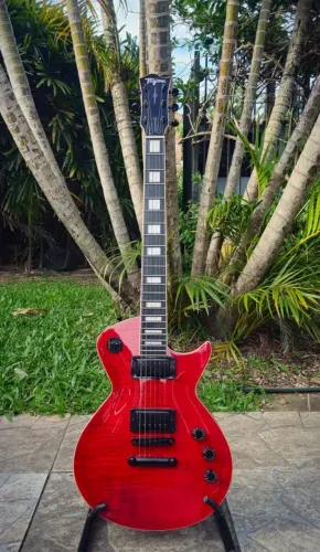 Guitarra Tagima Les Paul Almach Transparent Red