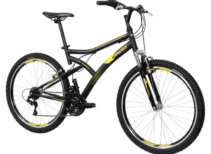 Bicicleta Aro 26" Caloi Andes Freio V-Brake 21 Marchas- Nova - Nunca usada 