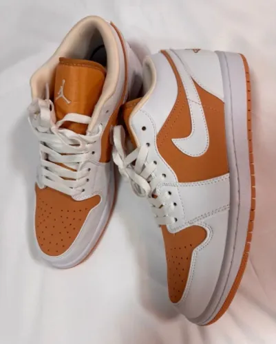 tênis nike air jordan 1 low hemp white n°41