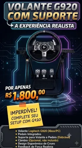 Volante G920 COM SUPORTE