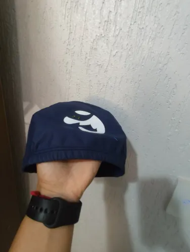 Touca de natação infantil azul marinho