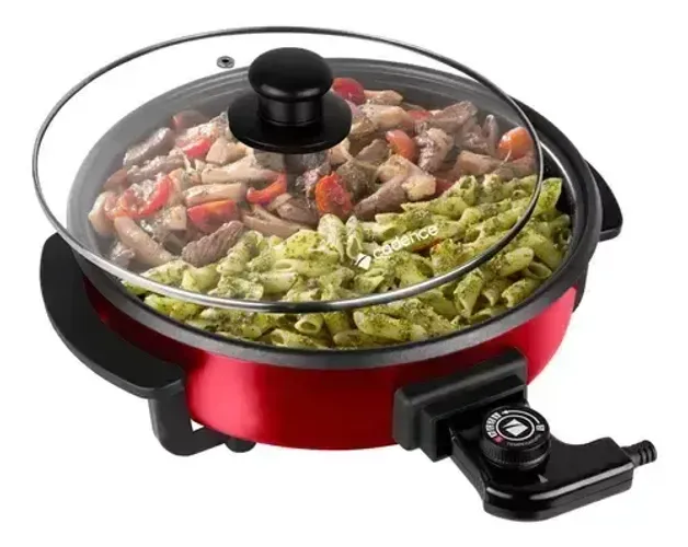 Panela Elétrica Cadence Multifuncional Rouge 220 volts