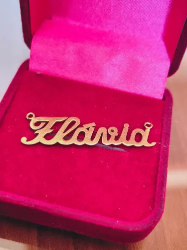 VENDO NOME EM OURO 18K750
